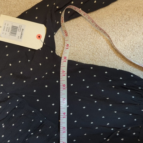 Billabong Long Sleeve Mini Polka Dot Dress - Picture 13 of 14